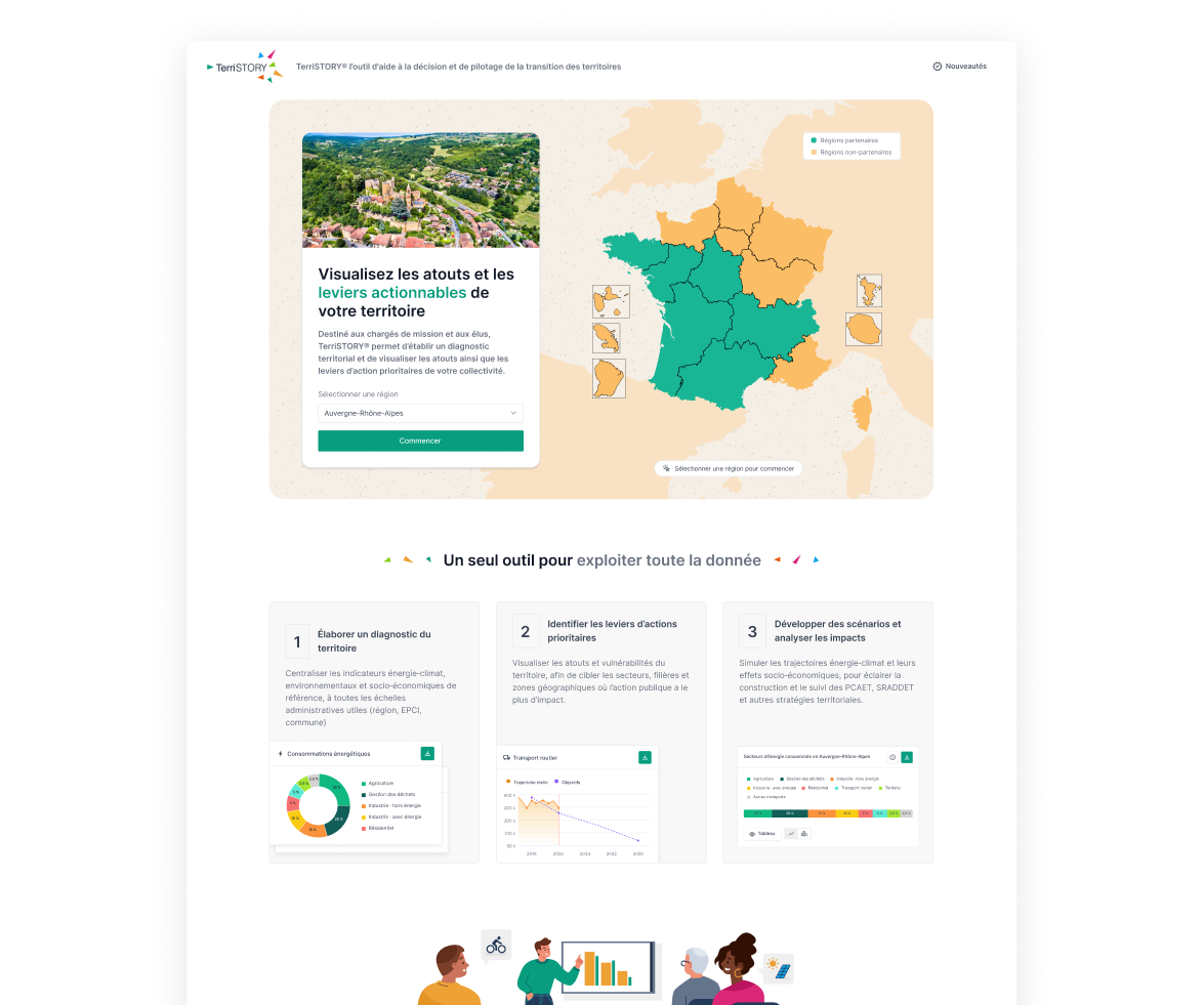 Nouvelle page d’accueil qui unifie toutes les antennes régionales